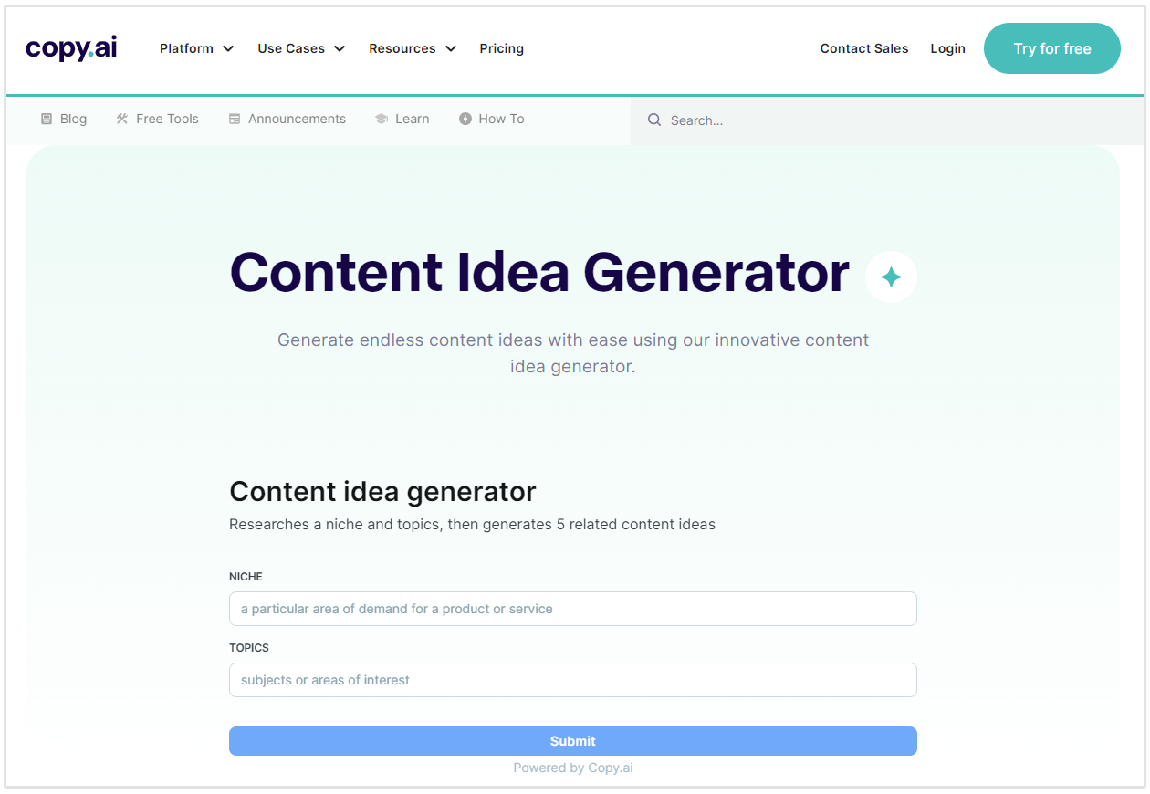 Content-Ideen-Generator